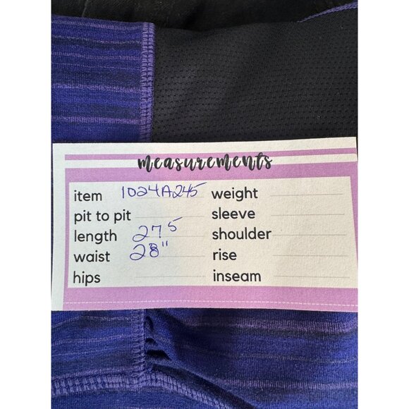ATHLETA Small Relay Purple Sandstone Tight Leggings Crop Capri Active Stretch - Picture 9 of 11